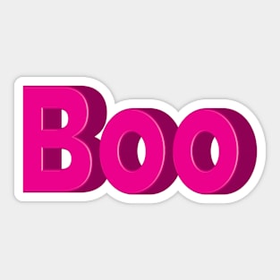 Boo Sticker